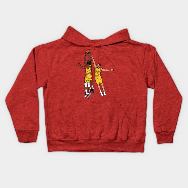 James Harden Game Winner Vs. Golden State Kids Hoodie by rattraptees